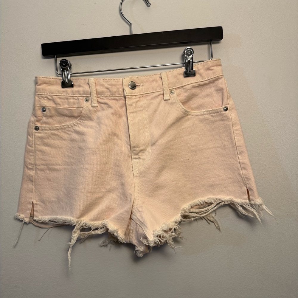 Alexander Wang Cream Jean Shorts